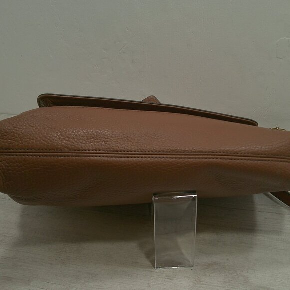 Vintage Retired Fossil 2 Tone Brown Leather Crossbody Bag Purse Pocketbook - Picture 11 of 11